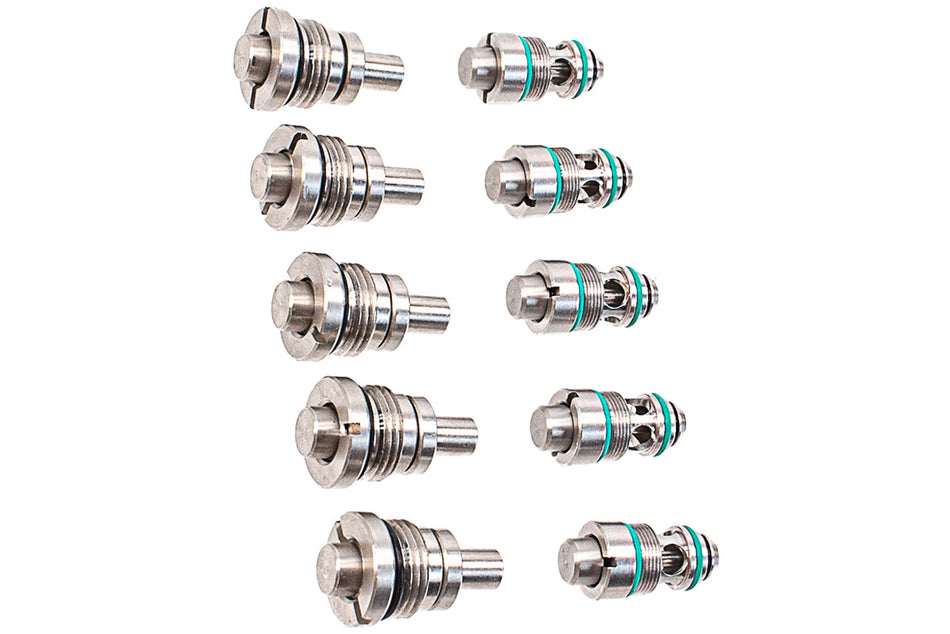 SP System T8 Steel Valve Knocker & Output Valve For EMG Lancer System Licensed L5-AWM MWS Gas Magazine ( 5 Piece Set )