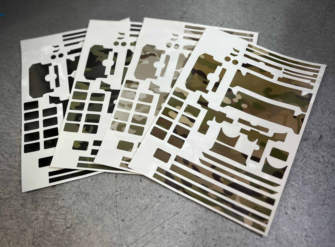 Trident Airsoft NVG Camo Sticker Combo For Digital Night Vision Goggles-MC TROPIC STYLE