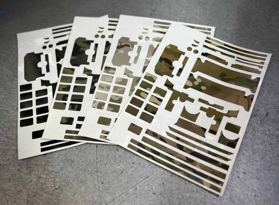 Trident Airsoft NVG Camo Sticker Combo For Digital Night Vision Goggles-MC TROPIC STYLE