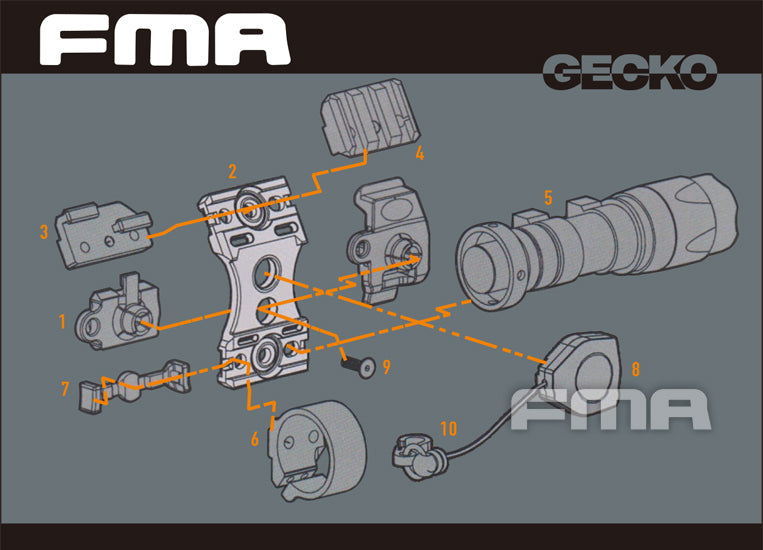 FMA Helmet Accessory Mount ( DE )