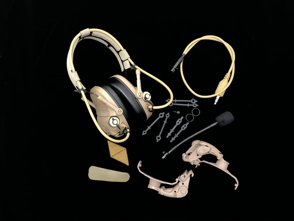 FMA FCS AMP Style Noise Reduction Headset DE