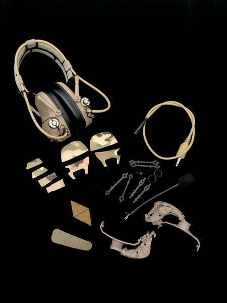 FMA FCS AMP Style Noise Reduction Headset DE