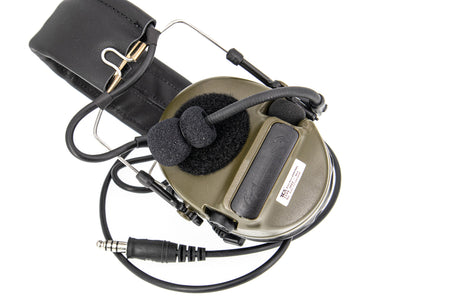TCA COMTAC III V2 Noise Reduction Headset - Single Channel NATO 7.1mm Connector ( CT3 ) Olive Drab