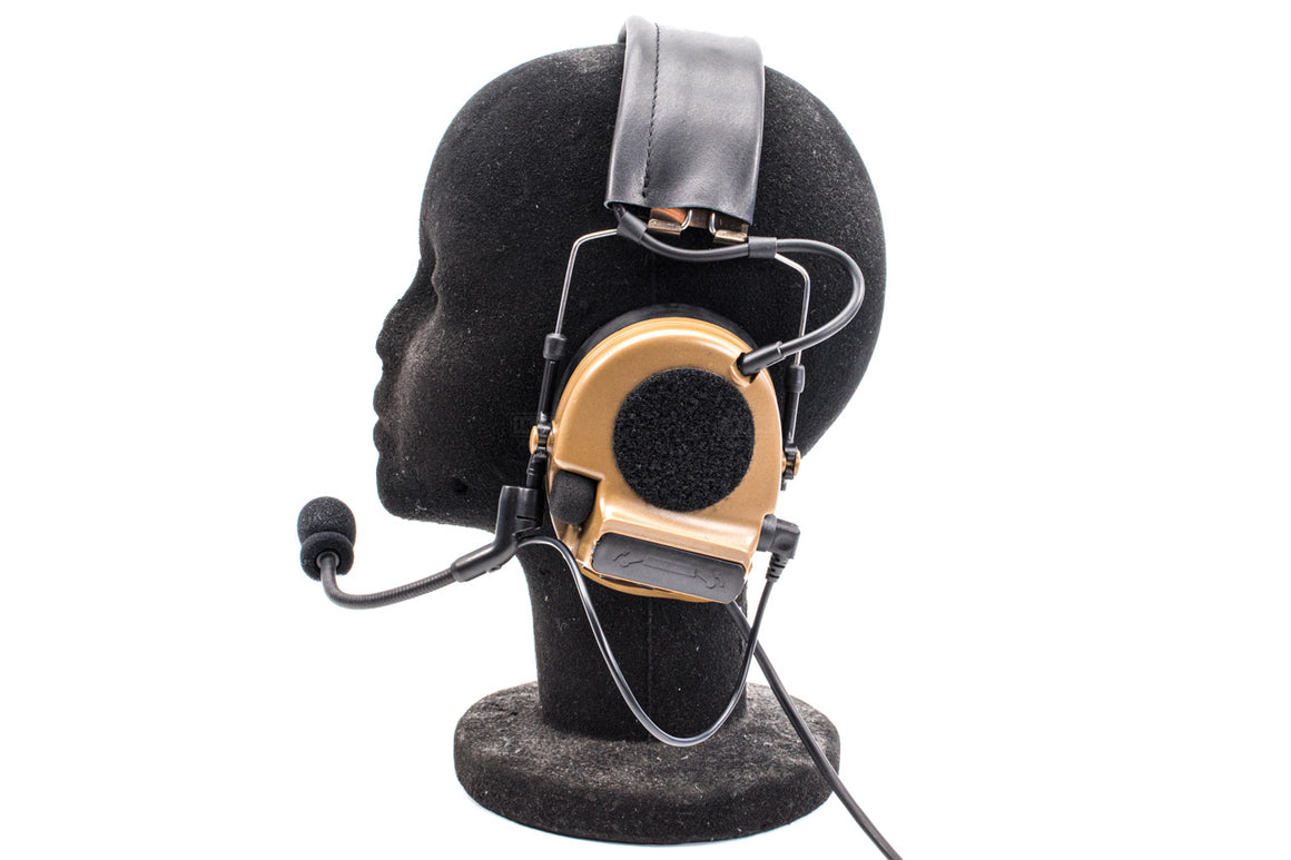 TCA COMTAC III V2 Noise Reduction Headset - Single Channel NATO 7.1mm Connector ( CT3 ) Olive Drab