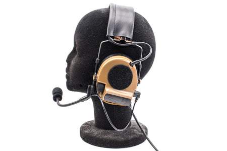 TCA COMTAC III V2 Noise Reduction Headset - Single Channel NATO 7.1mm Connector ( CT3 ) Olive Drab