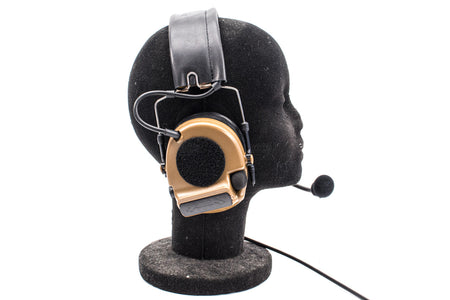TCA COMTAC III V2 Noise Reduction Headset - Single Channel NATO 7.1mm Connector ( CT3 ) Olive Drab