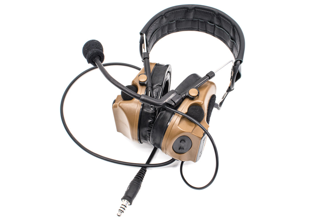TCA COMTAC III V2 Noise Reduction Headset - Single Channel NATO 7.1mm Connector ( CT3 ) Olive Drab