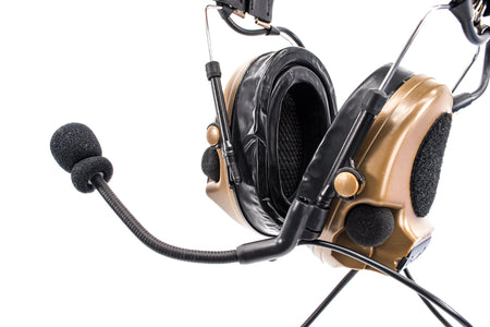 TCA COMTAC III V2 Noise Reduction Headset - Single Channel NATO 7.1mm Connector ( CT3 ) Olive Drab