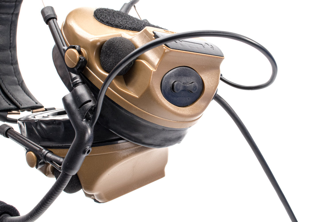 TCA COMTAC III V2 Noise Reduction Headset - Single Channel NATO 7.1mm Connector ( CT3 ) Olive Drab