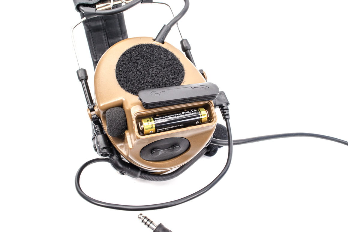 TCA COMTAC III V2 Noise Reduction Headset - Single Channel NATO 7.1mm Connector ( CT3 ) Olive Drab