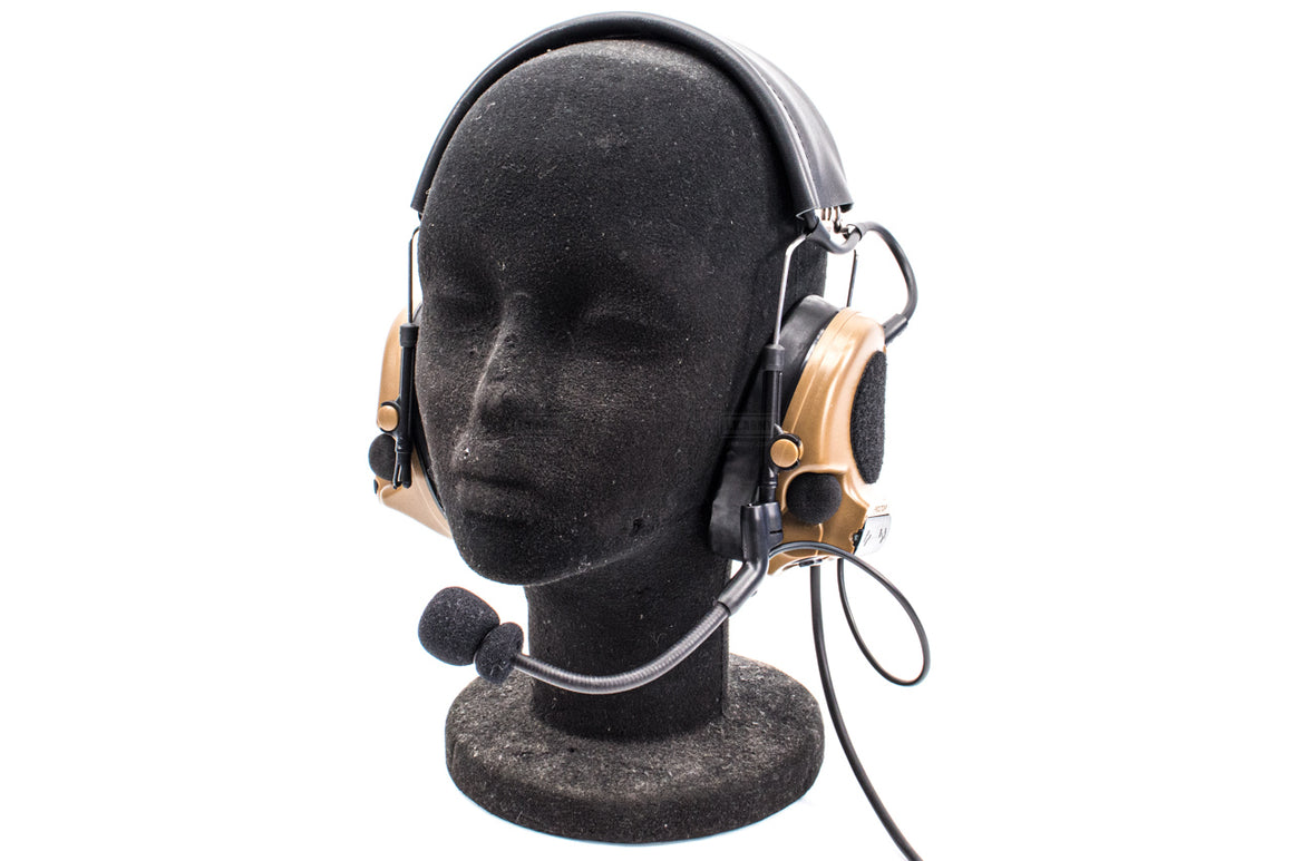TCA COMTAC III V2 Noise Reduction Headset - Single Channel NATO 7.1mm Connector ( CT3 ) Olive Drab