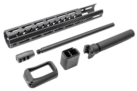 TASK FORCE MPX Carbine Conversion Kit for SIG AIR / VFC MPX AEG / APFG MPX-K GBB ( John Wick JW 3 TT Style ) ( Surface Carbon Fiber Style )