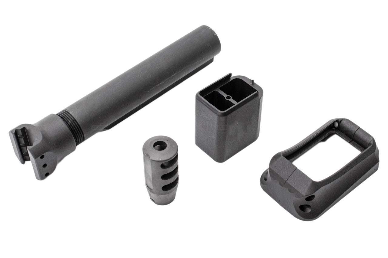 TASK FORCE MPX Carbine Conversion Kit for SIG AIR / VFC MPX AEG / APFG MPX-K GBB ( John Wick JW 3 TT Style ) ( Surface Carbon Fiber Style )