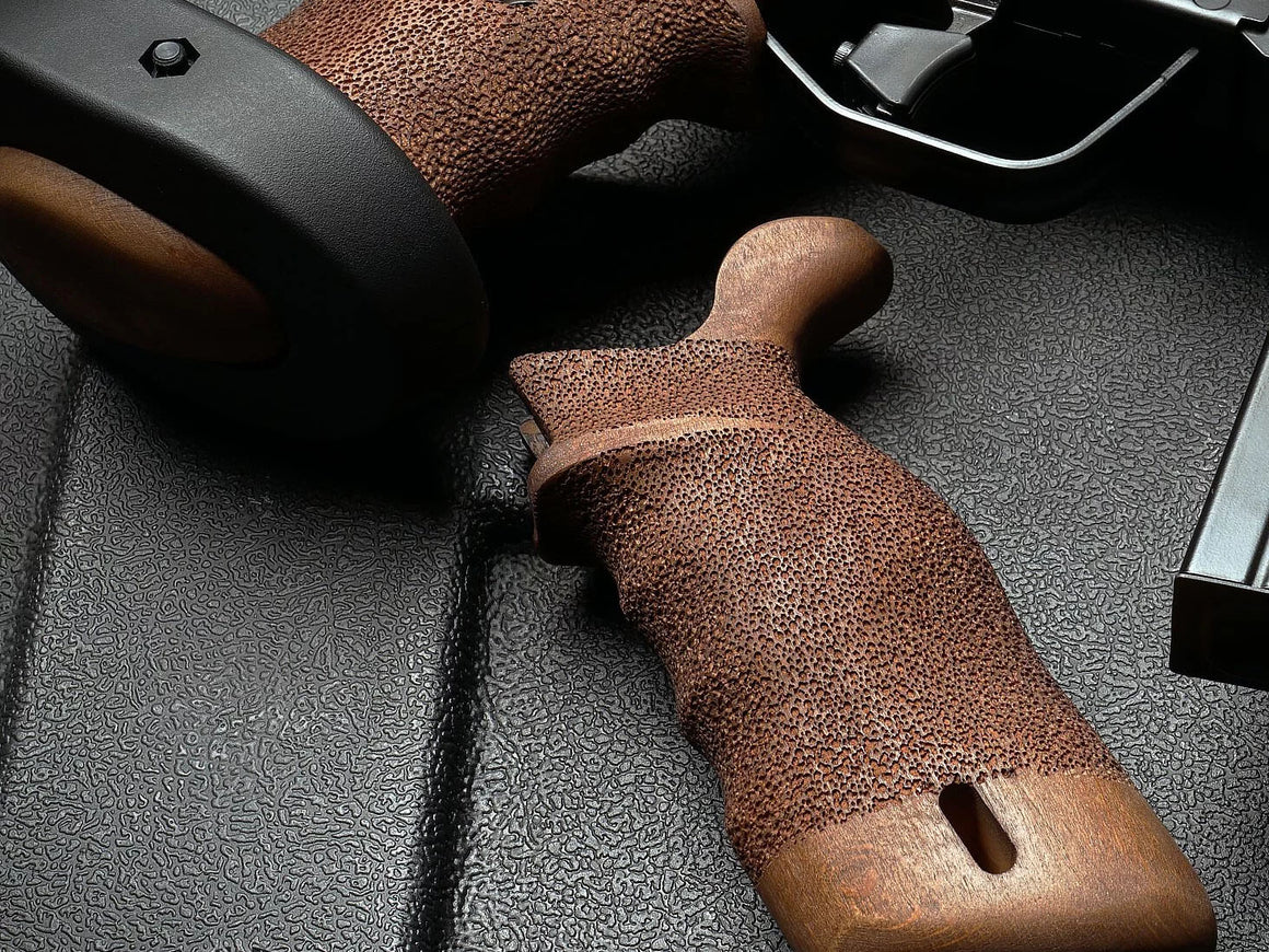 TASK FORCE PSG-1 HK-Style Airsoft Wood Grip ( For VFC / Umarex HK PSG1 GBB )