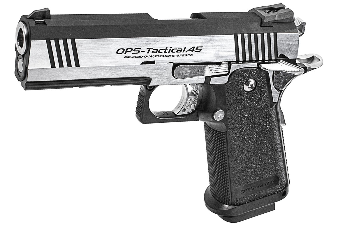 Tokyo Marui Hi-Capa 4.3 Custom Dual Stainless GBB Pistol Airsoft ( Silver )