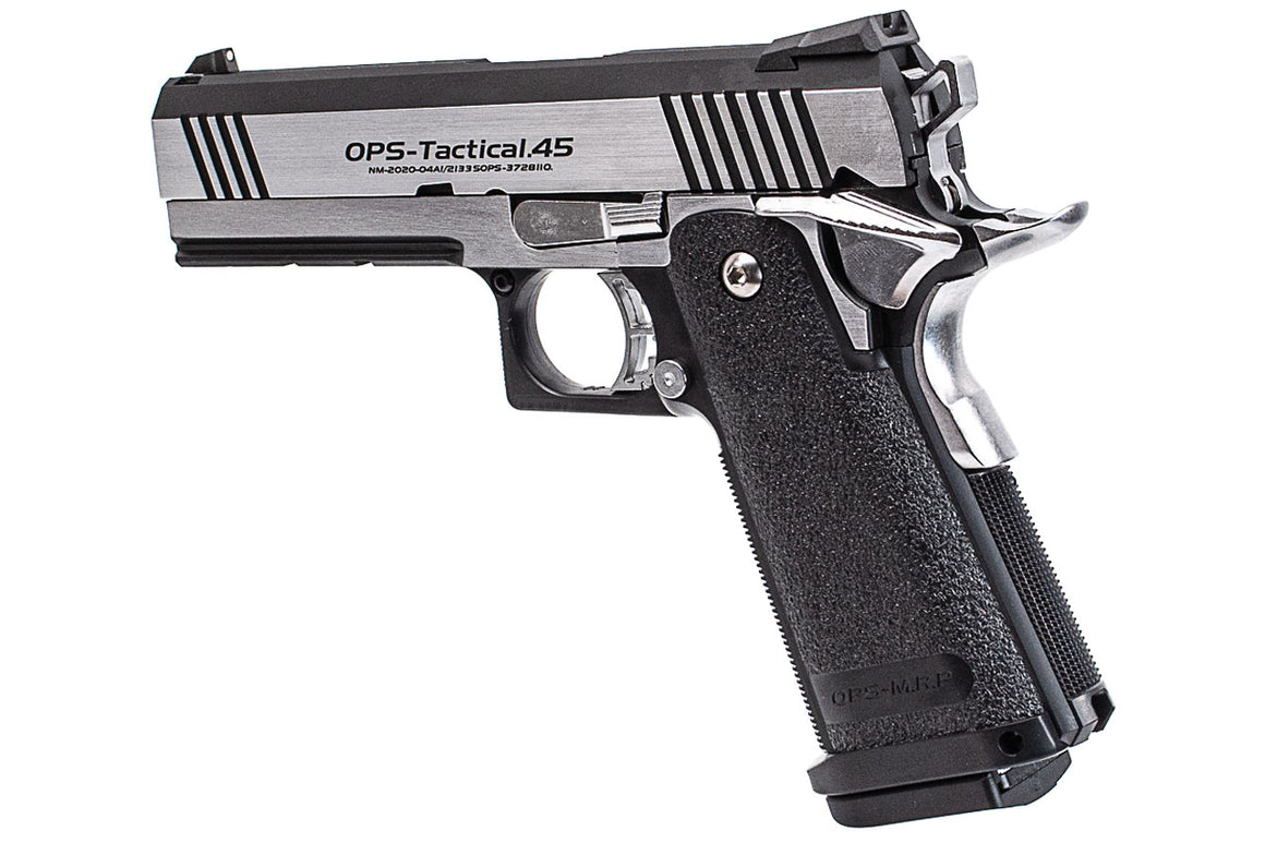 Tokyo Marui Hi-Capa 4.3 Custom Dual Stainless GBB Pistol Airsoft ( Silver )