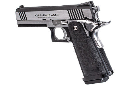 Tokyo Marui Hi-Capa 4.3 Custom Dual Stainless GBB Pistol Airsoft ( Silver )