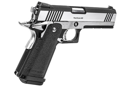 Tokyo Marui Hi-Capa 4.3 Custom Dual Stainless GBB Pistol Airsoft ( Silver )