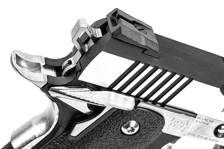 Tokyo Marui Hi-Capa 4.3 Custom Dual Stainless GBB Pistol Airsoft ( Silver )