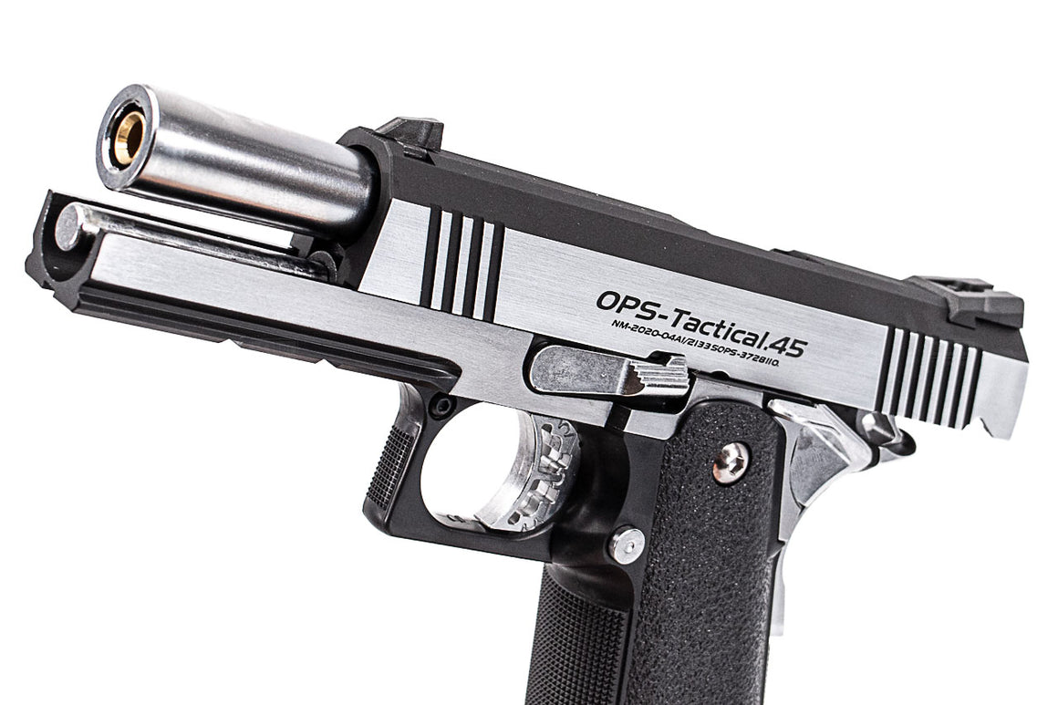 Tokyo Marui Hi-Capa 4.3 Custom Dual Stainless GBB Pistol Airsoft ( Silver )
