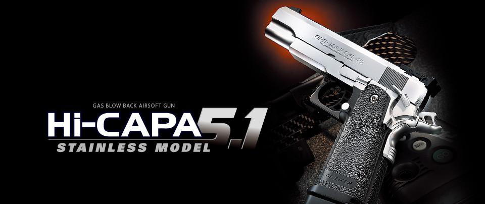 Tokyo Marui HI-CAPA 5.1 GBB Pistol ( Silver )