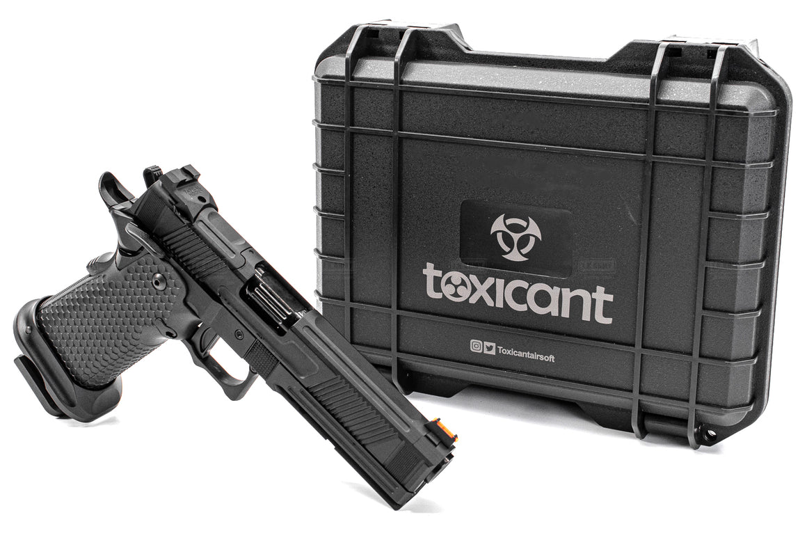 Toxicant FI Style V9 RMR Ready Hi-Capa GBB Pistol ( JKTG Custom Made ) ( Black / Gold )-Gold