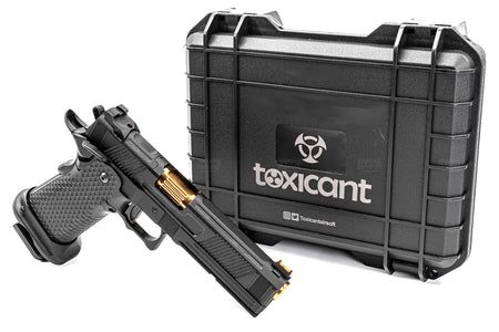 Toxicant FI Style V9 RMR Ready Hi-Capa GBB Pistol ( JKTG Custom Made ) ( Black / Gold )-Gold