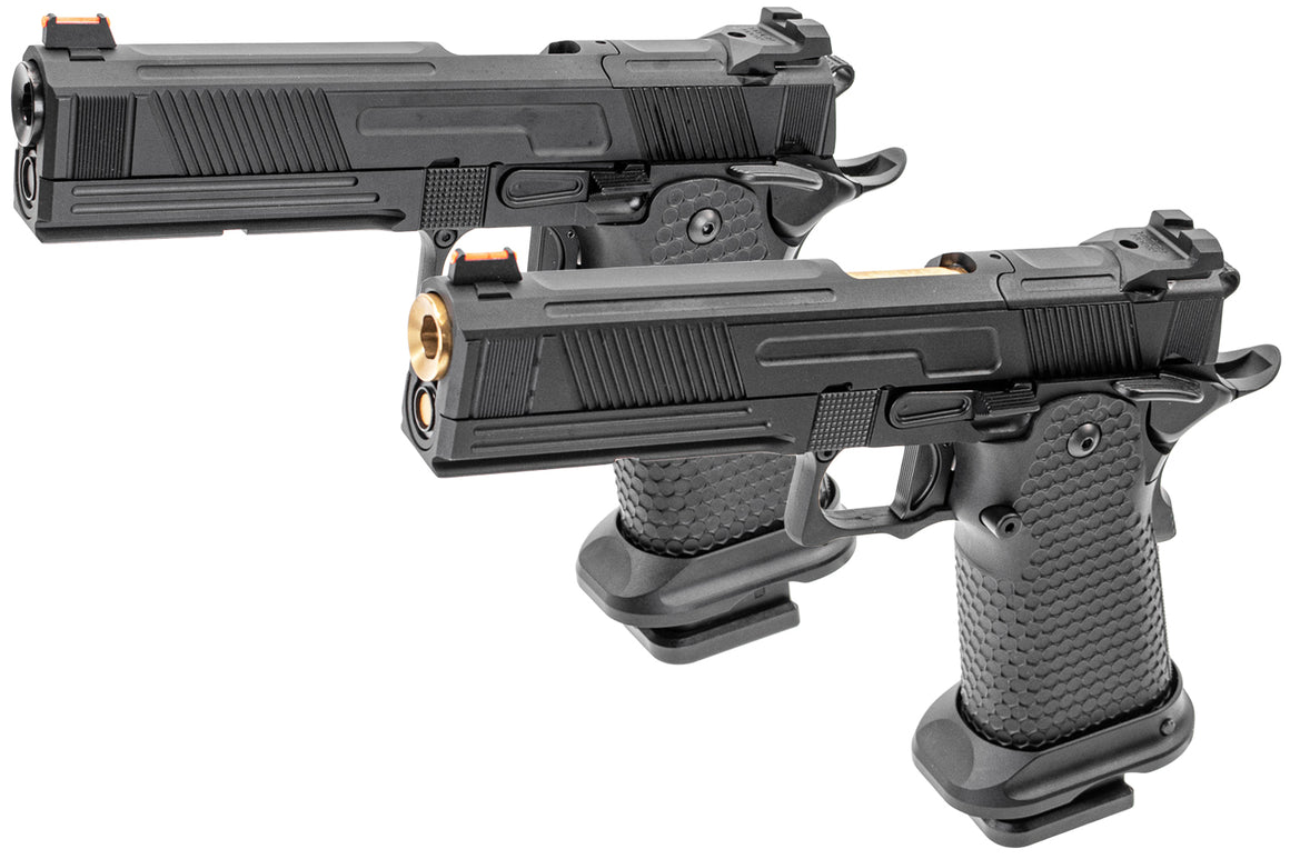 Toxicant FI Style V9 RMR Ready Hi-Capa GBB Pistol ( JKTG Custom Made ) ( Black / Gold )-Gold
