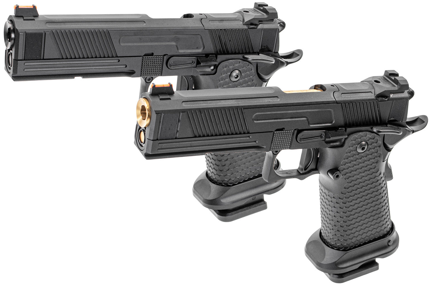 Toxicant FI Style V9 RMR Ready Hi-Capa GBB Pistol ( JKTG Custom Made ) ( Black / Gold )-Gold