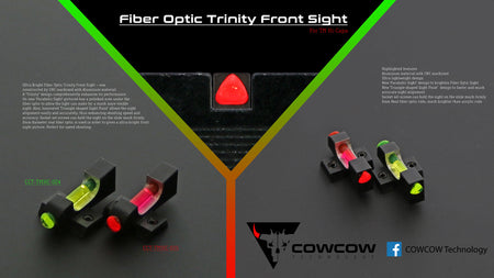 COW Fiber Optic Trinity Green Front Sight for Hi-Capa