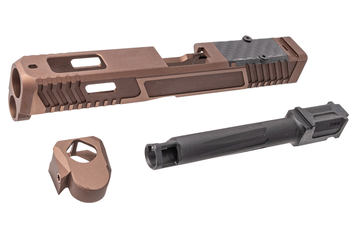 Tril Tactical CNC Aluminum Combat Master XR G17 Style Slide Set For Umarex VFC Glock 17 Gen5 GBBP ( Limited Edition )