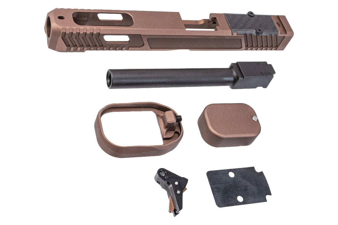 Tril Tactical CNC Aluminum Combat Master XR G34 Style Slide Set For Umarex VFC Glock 17 Gen5 GBBP ( Limited Edition )