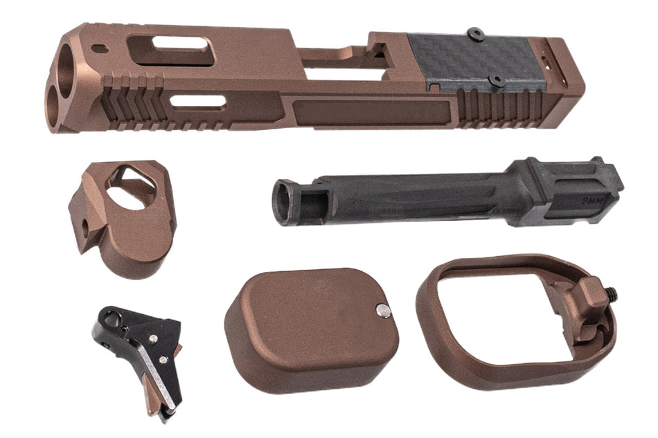 Tril Tactical CNC Aluminum Combat Master XR Style Slide Set For Umarex VFC Glock 19 / 45 GBBP Series ( Limited Edition )