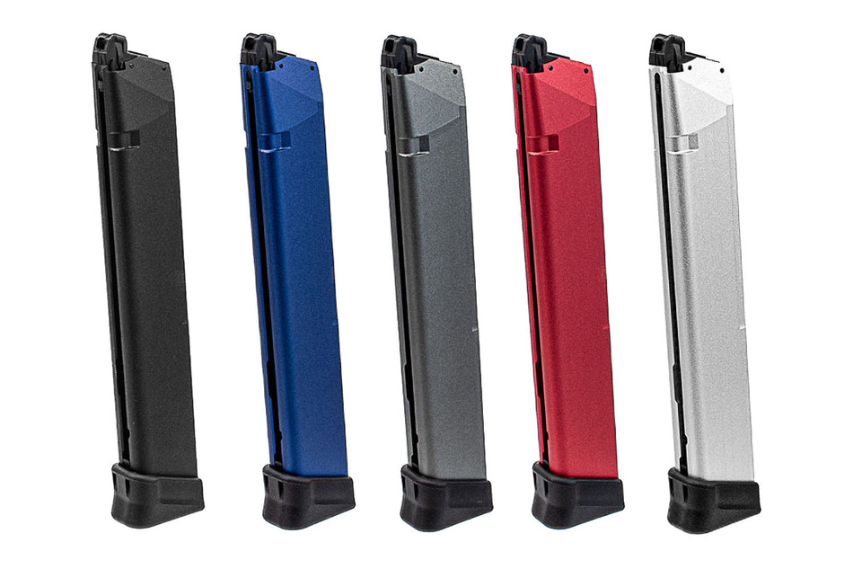 TTI Airsoft 50Rds Aluminum Light Weight Gas Magazine for Umarex / VFC Glock / Marui TM WE GLK / AAP-01 GBBP Series-Grey
