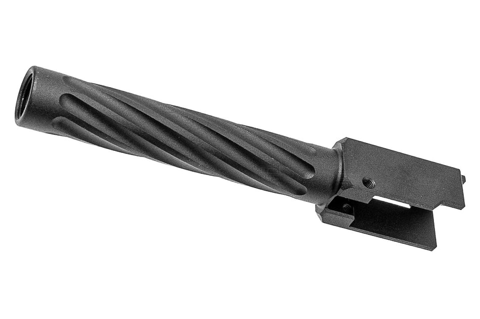 TTI Airsoft Type B Fixed Outer Barrel 11mm CW For Marui TM G17 / G18 Gen3 Spec & WE G Model Series GBBP-Silver