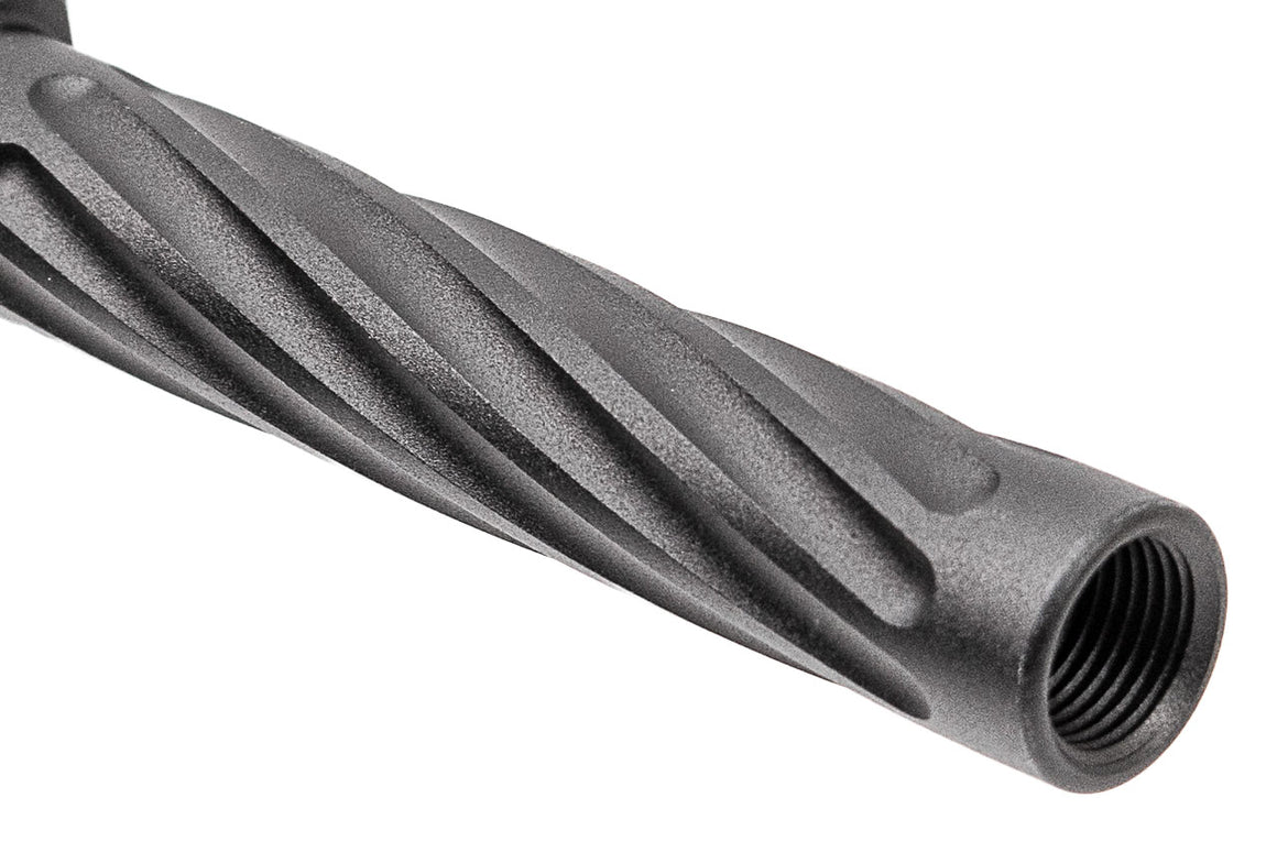 TTI Airsoft Type B Fixed Outer Barrel 11mm CW For Marui TM G17 / G18 Gen3 Spec & WE G Model Series GBBP-Silver