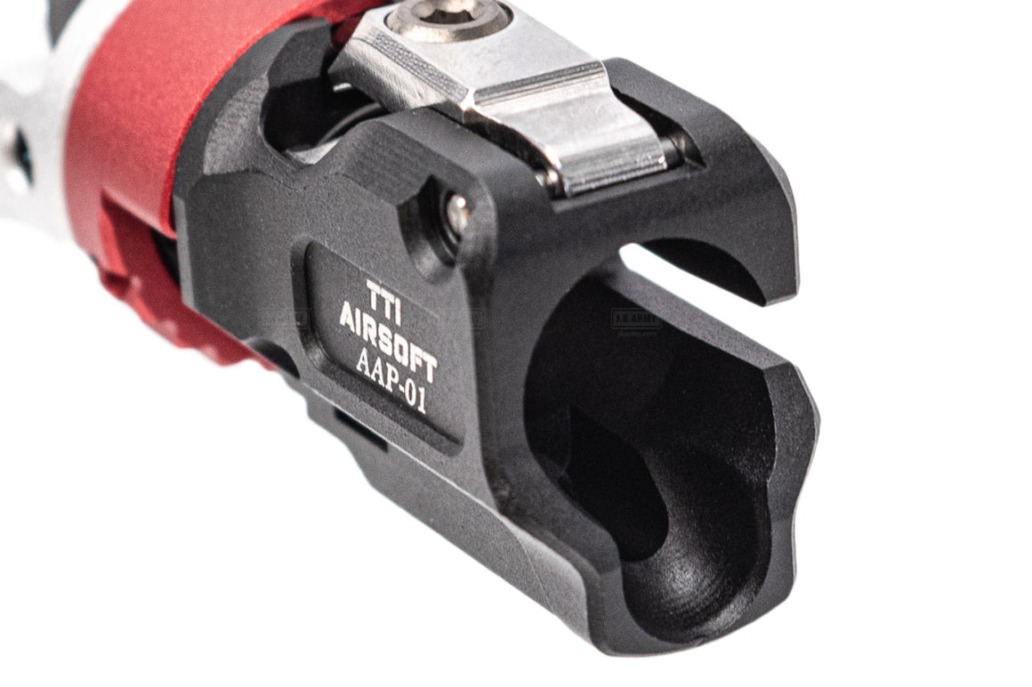 TTI Airsoft Infinity CNC Aluminum One Piece TDC Hop Up Chamber For Action Army AAP-01 GBBP Series -Red
