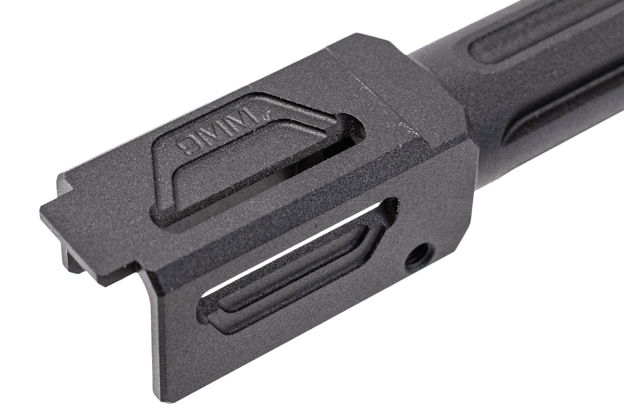 TTI Airsoft CNC Aluminum 14mm CCW Threaded Fixed Outer Barrel Type A For Umarex / VFC Glock 17 Gen5 / G45 GBBP Series -Silver