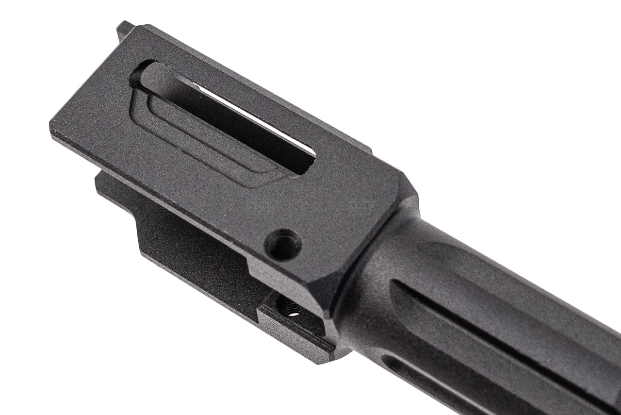 TTI Airsoft CNC Aluminum 14mm CCW Threaded Fixed Outer Barrel Type A For Umarex / VFC Glock 17 Gen5 / G45 GBBP Series -Silver