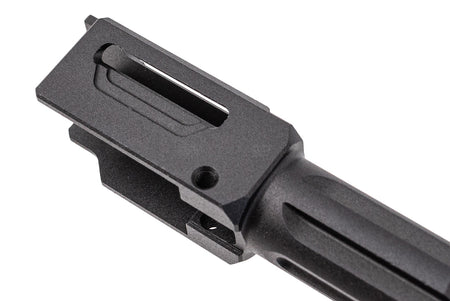 TTI Airsoft CNC Aluminum 14mm CCW Threaded Fixed Outer Barrel Type A For Umarex / VFC Glock 17 Gen5 / G45 GBBP Series -Silver