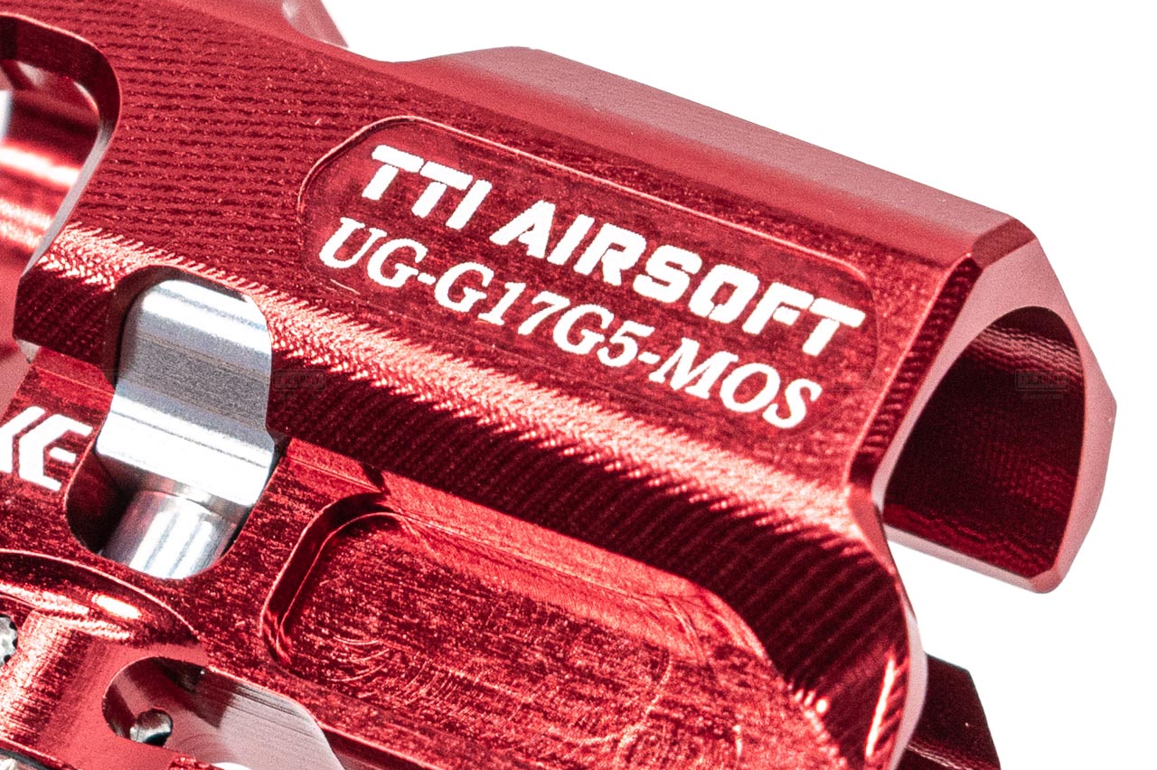 TTI Airsoft Infinity CNC Aluminum One Piece TDC Hop Up Chamber For Umarex GHK Glock 17 Gen5 MOS GBBP -Red