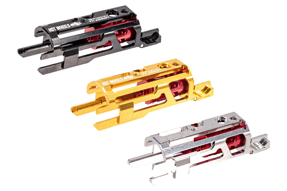 TTI Airsoft Hot Wheel Series Zero Friction Blow Back Unit For Marui TM Hi-Capa GBBP Series -Silver