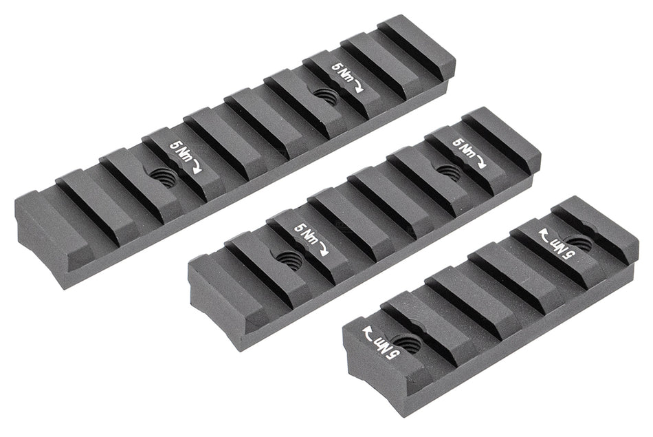 Ultima Industries UI HKey Mod Aluminum Alloy Rail Section ( S / M / L ) ( Black / RAL8000 )-L Size 95mm, 9-slot-Black