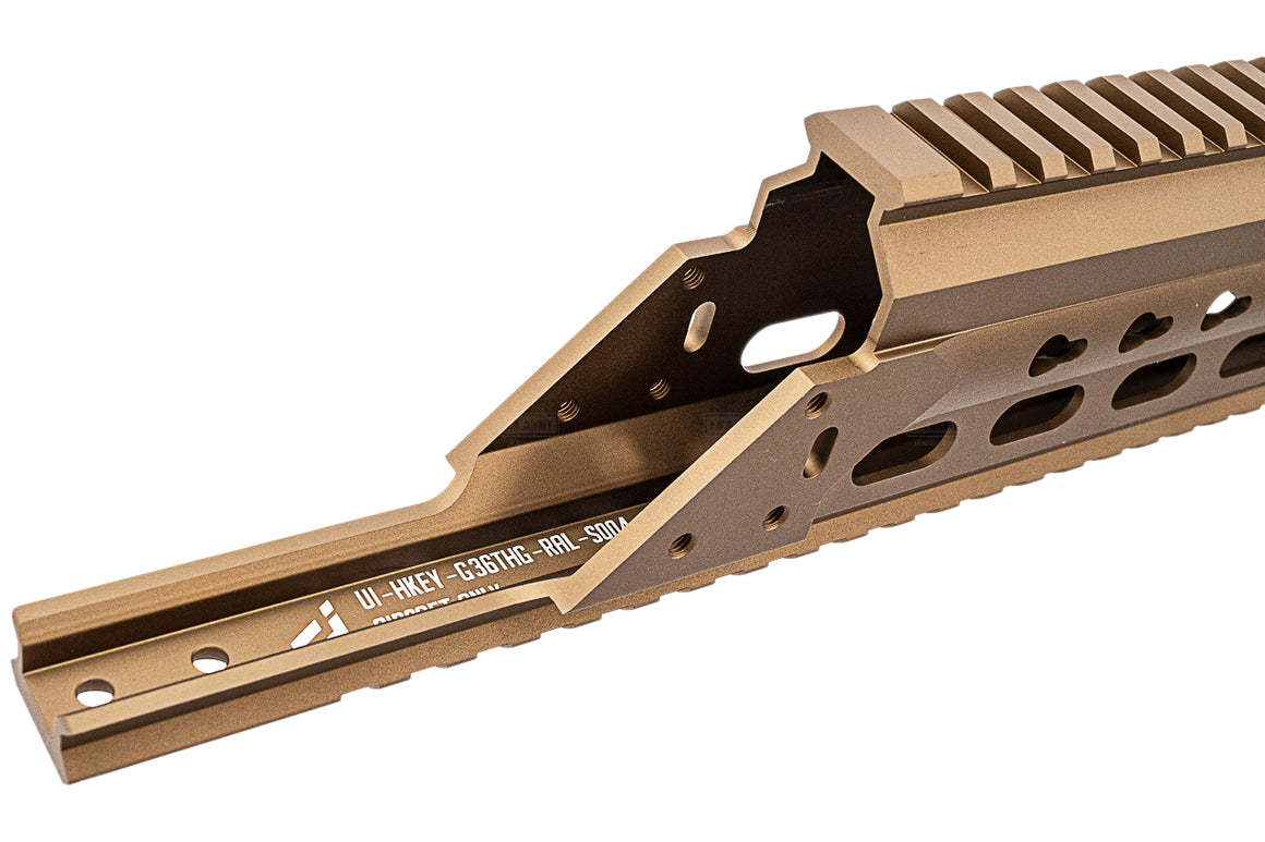 Ultima Industries G36 Modern Style HKey Tactical Handguard Rail For Umarex / VFC G36 GBB -Compact 231mm-RAL8000 ( Green Brown )