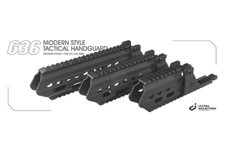 Ultima Industries G36 Modern Style HKey Tactical Handguard Rail For Umarex / VFC G36 GBB -Compact 231mm-RAL8000 ( Green Brown )