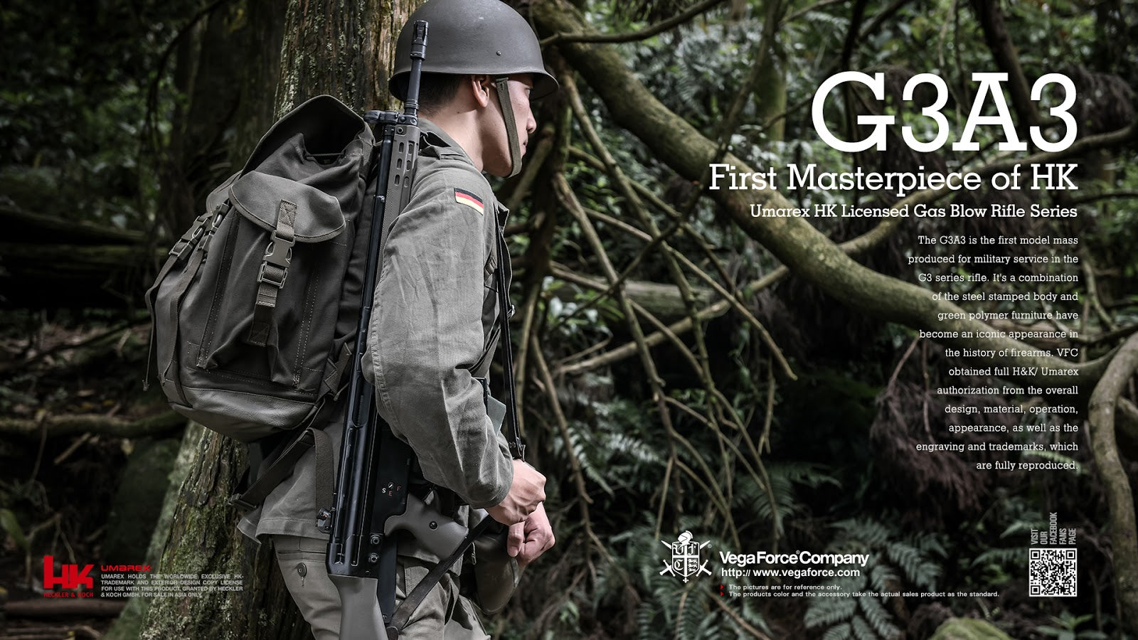 Umarex H&K G3A3 GBBR ( OD ) ( by VFC ) ( G3 GBB )