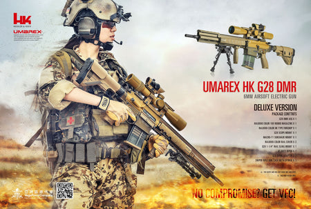 Umarex VFC HK G28 DMR Luxury AEG Tan ( ASIA Edition Deluxe )
