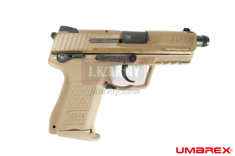 Umarex HK45 Compact Tactical GBB Pistol Airsoft ( VFC Asia Version / FDE ) ( HK45CT )