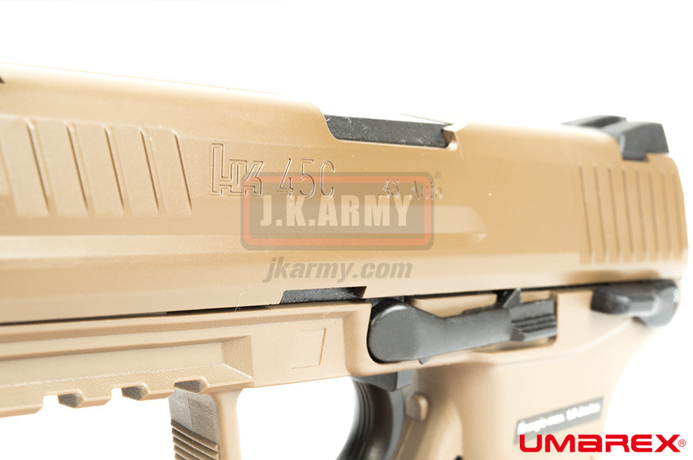 Umarex HK45 Compact Tactical GBB Pistol Airsoft ( VFC Asia Version / FDE ) ( HK45CT )