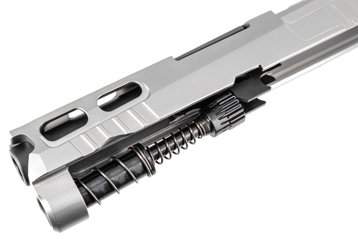 Mafio Steel Pro-Cut Style 3.9" M18 Slide Set & Barrel Set For SIG AIR / VFC P320 M18 GBB Pistol Airsoft Series ( Stainless Steel Silver )